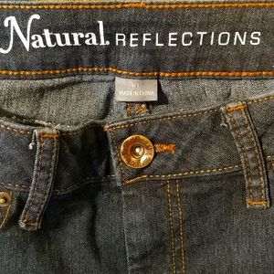 Natural reflections blue jeans